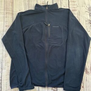 MONT BELL Men’s Blue Full Zipper Fleece Jacket X Large